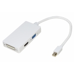 Adattatore mini displayport maschio a dvi+hdmi+vga femmina