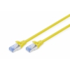 Cavo rete cat 5e schermato sf/utp colore giallo mt 3 digitus