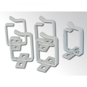 Passacavi per armadi rack 100x45 mm. confezione 10 pezzi - colore grigio ral 7035