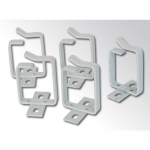 Passacavi per armadi rack 100x45 mm. confezione 10 pezzi - colore grigio ral 7035