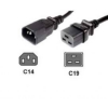 Cavo alimentazione connettori c14 maschio c19 femmina mt 1,80