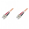 Cavo fibra ottica sc a sc multimode duplex 50/125 mt.10