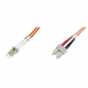 Cavo fibra ottica lc a sc multimode duplex 50/125 mt.10