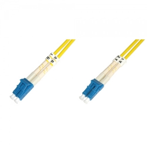 Cavo fibra ottica lc a lc monomode duplex 9/125 mt.10