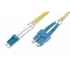Cavo fibra ottica lc a sc monomode duplex 9/125 mt.3