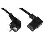Cavo alimentazione schuko 1,8mt conn. 90° per pc/stampanti/ecc