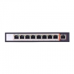 Hub switch 8 porte poe 10/100 + 1p uplink 15,4w/porta link