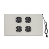 Modulo 4 ventole a soffitto colore grigio con termostato per armadi 22/42u profondi 800-1000 link