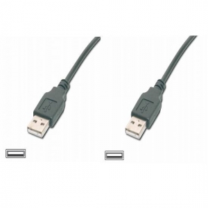Cavo usb mt. 3 - connettori usb tipo "a" maschio/maschio usb 2.0 colore nero