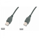 Cavo usb mt. 3 - connettori usb tipo "a" maschio/maschio usb 2.0 colore nero