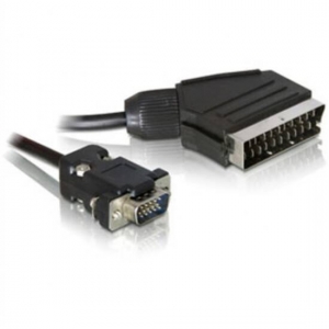Cavo video scart maschio (output) - vga maschio (input) mt 2