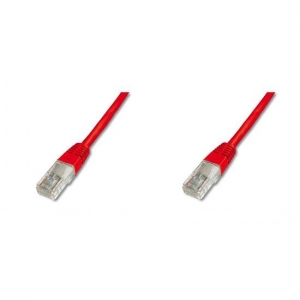 Cavo rete utp cat. 5e non schermato - lunghezza mt. 30 - colore rosso