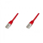 Cavo rete utp cat. 5e non schermato - lunghezza mt. 30 - colore rosso