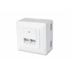 Presa a muro esterna rj45 cat. 6 per reti