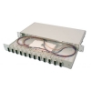 Pannello estraibile 19" per fibra ottica con 6 connettori sc duplex om3