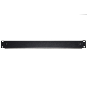 Pannello cieco 1 unita' per armadi rack 19" colore nero chiusura a scatto