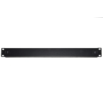 Pannello cieco 1 unita' per armadi rack 19" colore nero chiusura a scatto