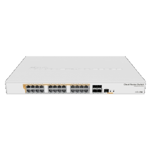 Router/switch mikrotik crs328-24p-4s+rm 24p gbit poe +4p sfp+