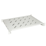 Ripiano rack 19 1u prof. 350mm colore grigio allungabile 4 aggan