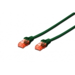 Cavo rete cat.6 1mt rame colore verde