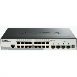 D-Link DGS-1510-20 Gestito L3 Gigabit Ethernet (10/100/1000) Nero switch di rete