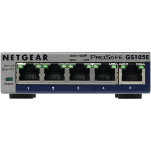 Hub switch 5 porte gigabit netgear gs105e-200pes