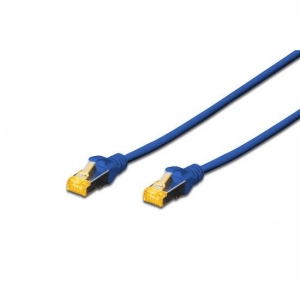 Cavo rete cat.6 1mt ftp doppia schermatura colore blu