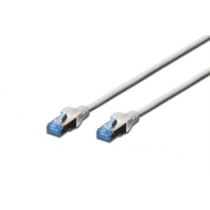 Cavo rete cat.6 1mt ftp doppia schermatura colore grigio