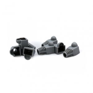 copriconnettore plug rj45 vultech 50 pz (sn21424) nero