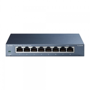 Hub switch 8 porte gigabit tl-sg108 in metallo tp-link