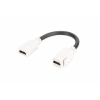 Modulo keystone hdmi femmina/femmina con cavo 12 cm per placche a muro o pannelli patch digitus