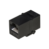 Keyston adattatore passante rj45 cat.5 con ganci per pannelli