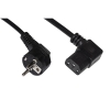 Cavo alimentazione spina tedesca 16a 90 gradi - presa iec c13 90 gradi mt.3