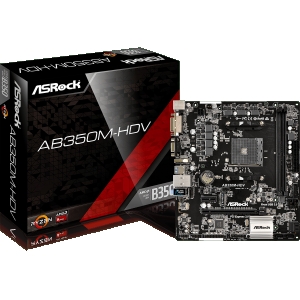 Scheda madre asrock b450m-hdv r4.0 sk am4 2xddr4 vga+dvi+hdmi