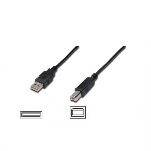 Cavo usb 2.0 a/b m/m 1mt nero