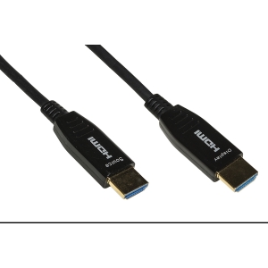 Cavo hdmi  2.0 aoc fibra ottica ibrido, hdcp, arc, edid 4k@60hz@4:4:4 mt 100