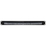 Pannello cieco 1u con spazzola per armadi rack nero link