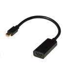 Adattatore mini displayport maschio - hdmi  2.0 femmina contatti dorati 4kx2k60hz hdr rgb4:4:4