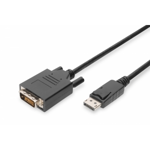 Cavo adattatore displayport connettori dp maschio - dvi-d(24+1) maschio mt. 2