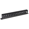 Pannello passacavi a gabbia per rack 19" 1u nero lkorg1ud