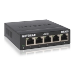 Hub switch 5 porte gigabit netgear gs305-300pes case metallico