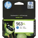 Hp n.963xl 3ja27ae ciano officejet pro 9010,9012,9014,9015,9016, 9019,9020,9022,9025