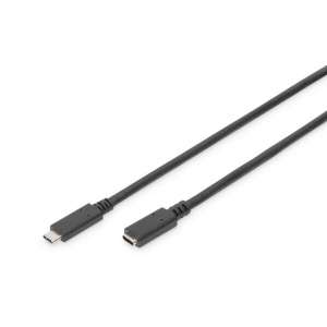 Cavo prolunga usb tipo c maschio/femmina 2 mt 3a nero