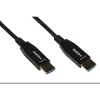 Cavo hdmi  2.0 aoc fibra ottica ibrido, hdcp, arc, edid 4k@60hz@4:4:4 mt 80