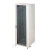 Armadio rack 19" per reti 37u (a)1770, (l)600, (p)600 colore grigio porta vetro