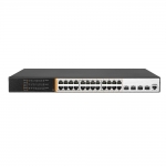 Switch di rete 24 porte poe 400 watt + 4 porte sfp 10 gigabit e una porta console layer 3
