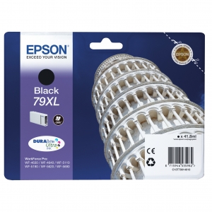 epson 79xl nero torre di pisa wf 5110dw, wf 5190, wf 5620, wf 5690 wf 4630, wf 4640 c13t79014010