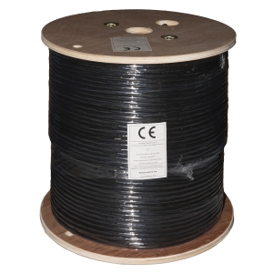 Cavo solido u/utp per reti categoria 6 awg24 in rame per esterno guaina pe matassa 305 mt