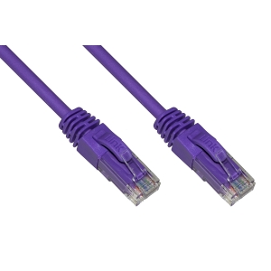 Cavo rete categoria 6a non schermato utp awg24 colore viola halogenfree mt 15