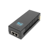 Iniettore 10 poe+ ethernet gigabit, 802.3at pin di alimentazione: 3/6(+), 1/2(-), 30w